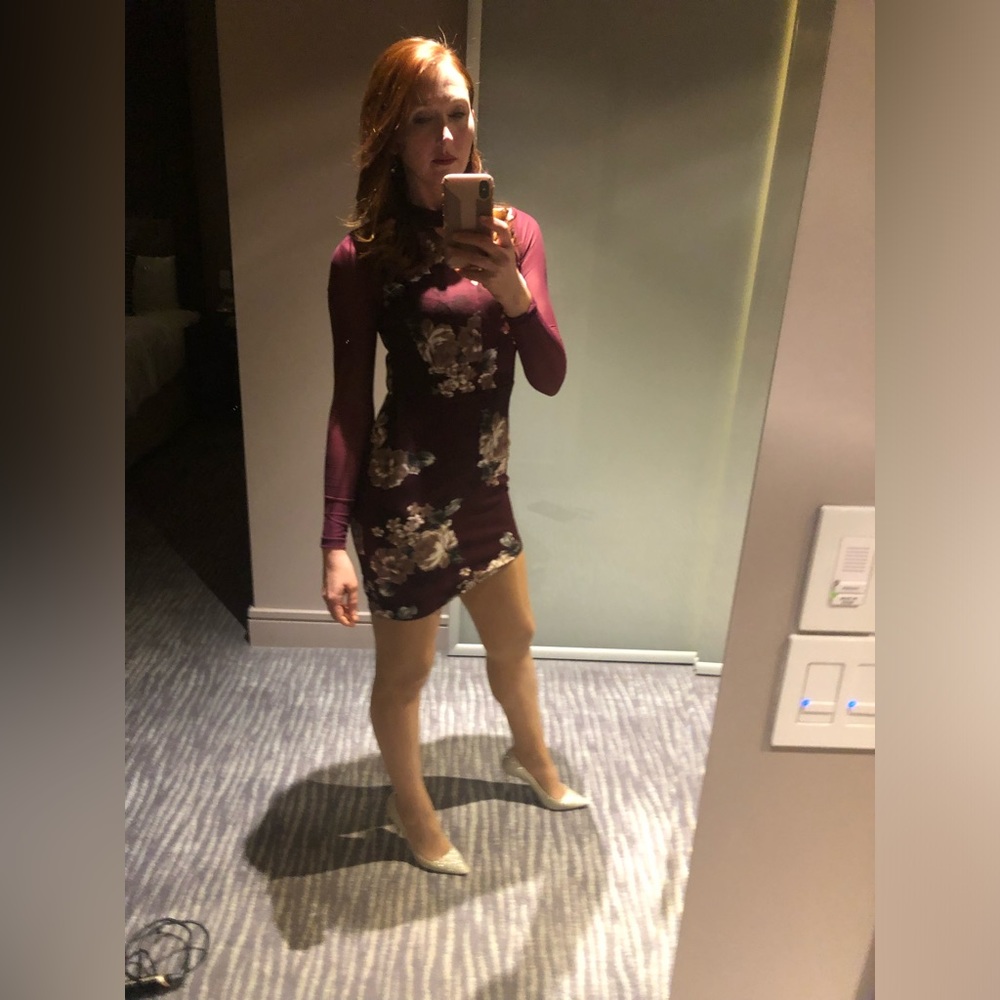 Guess floral above the knee mini dress
